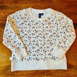 Janie and Jack snoopy sweater sweatshirt 4T